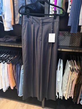 Women's Wide-Leg Boot Cut Trousers - Charcoal